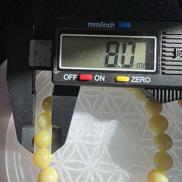 Lemon‎ Jasper Crystal Beaded Bracelet - Picture 5 of 7